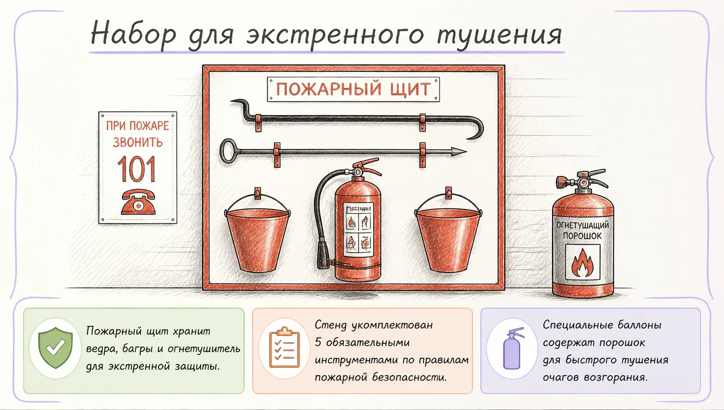 Набор для экстренного тушения
