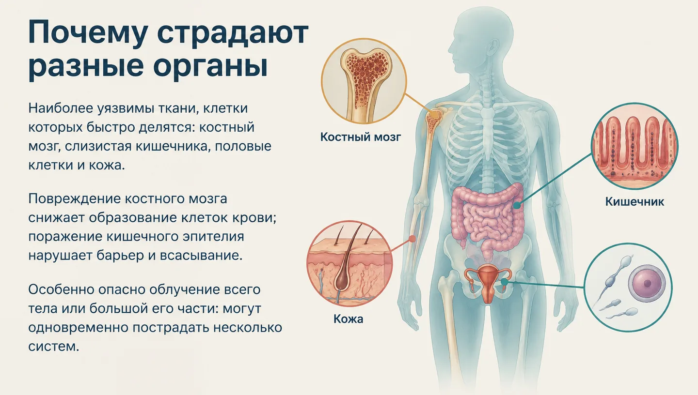 Почему страдают разные органы