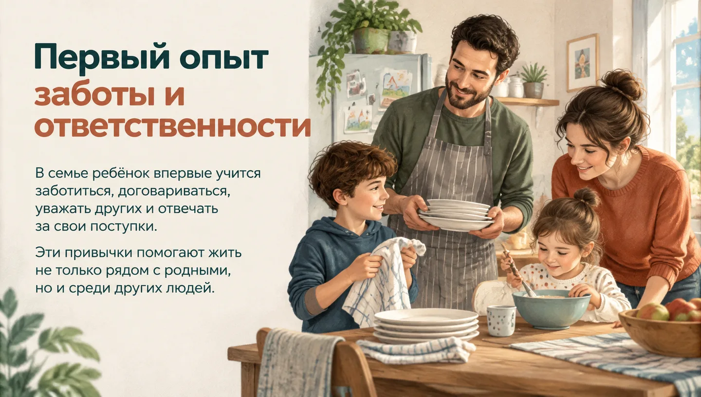 Первый опыт заботы и ответственности
