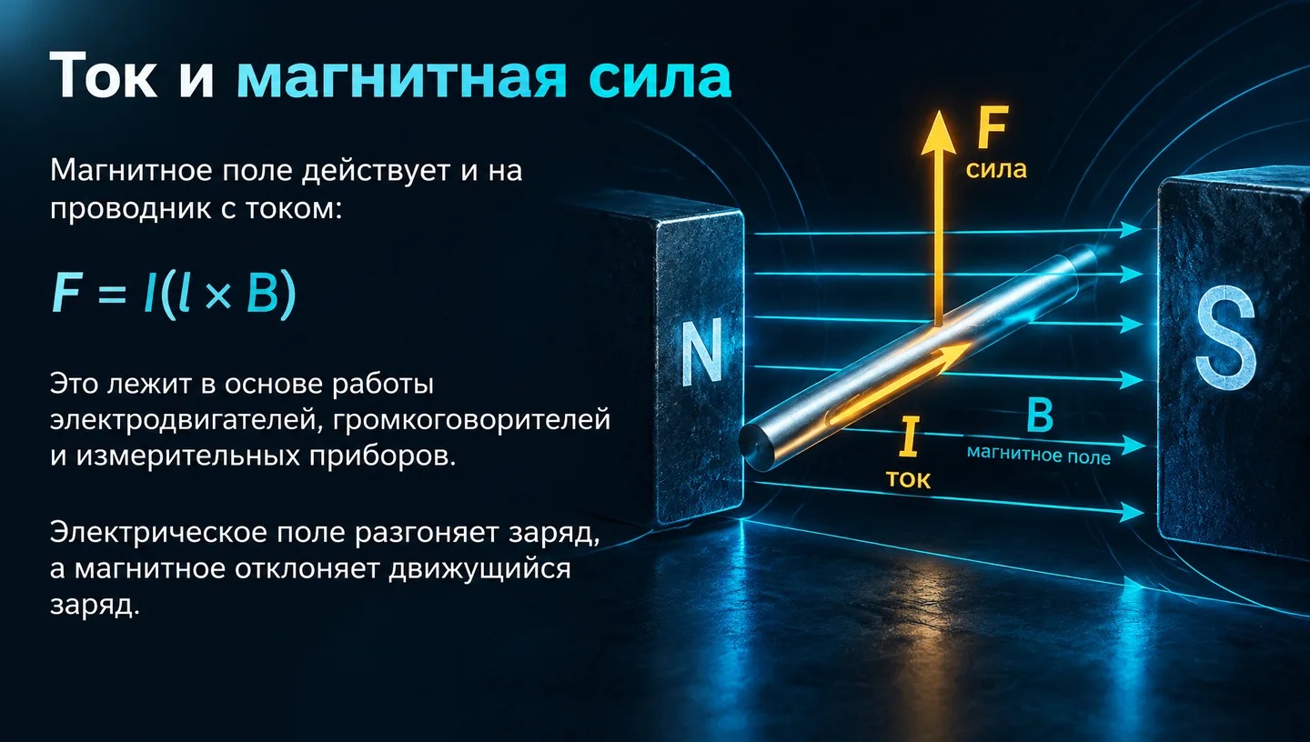 Ток и магнитная сила