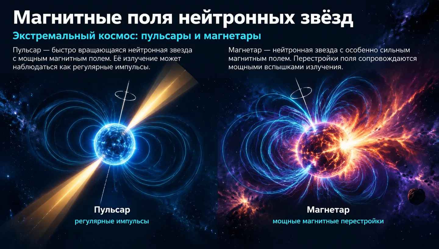 Магнитные поля нейтронных звёзд