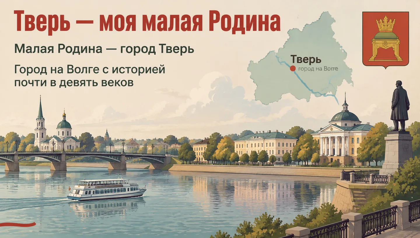 Первый слайд: Тверь — моя малая Родина