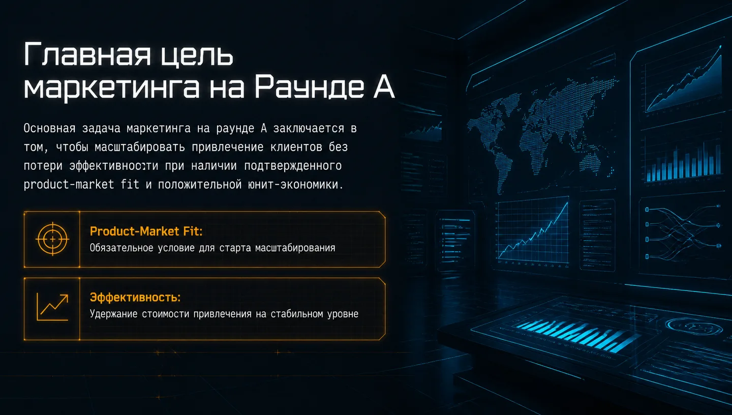 Главная цель маркетинга на Раунде А