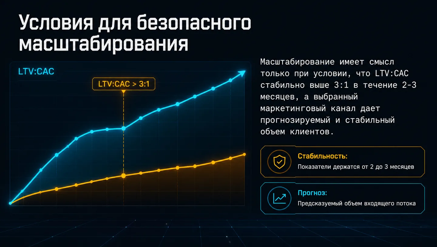 Условия для безопасного масштабирования