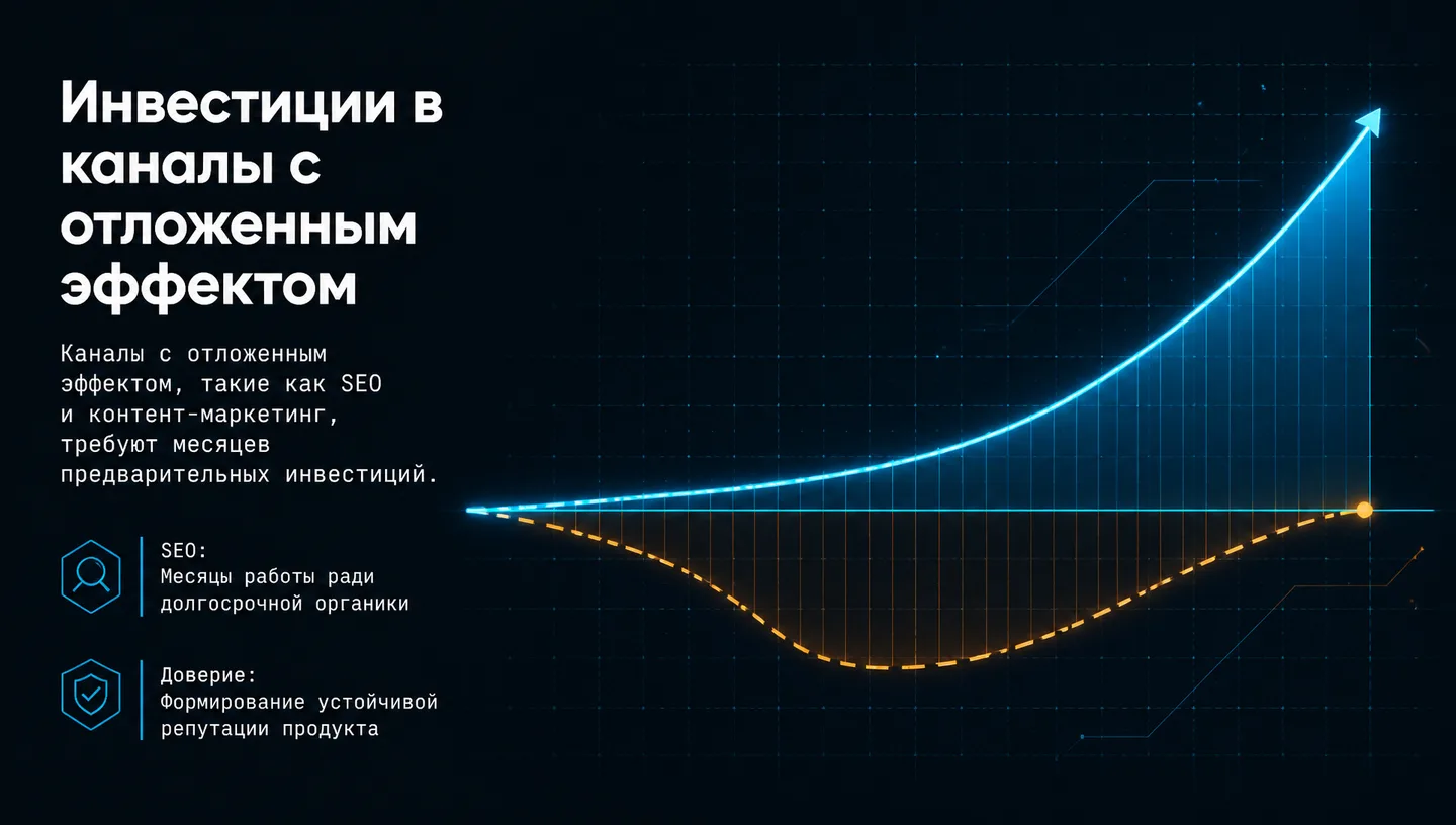 Инвестиции в каналы с отложенным эффектом