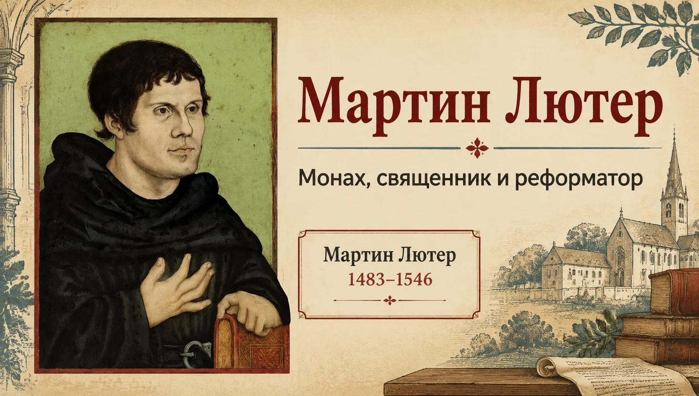 Первый слайд: Мартин Лютер