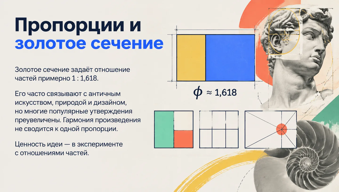 Пропорции и золотое сечение