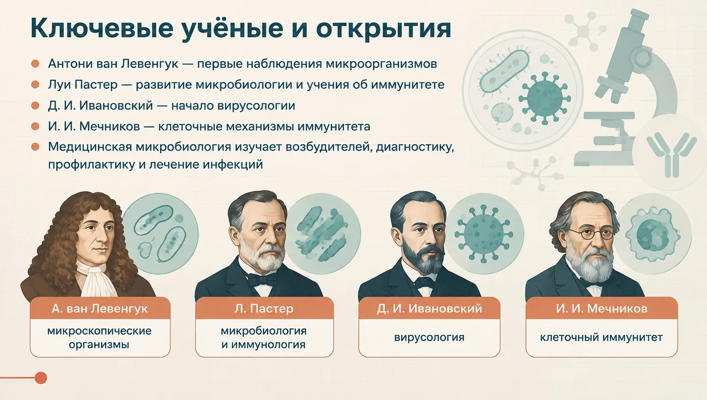 Ключевые учёные и открытия