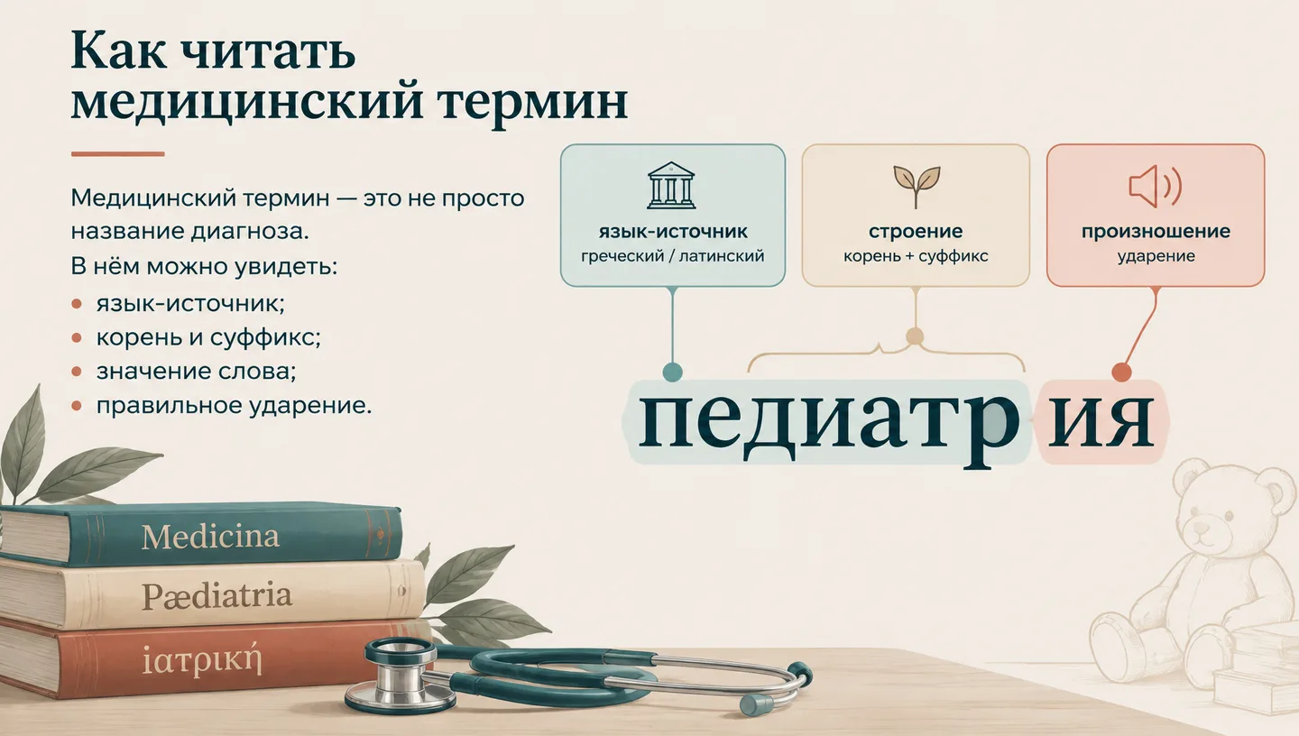 Как читать медицинский термин