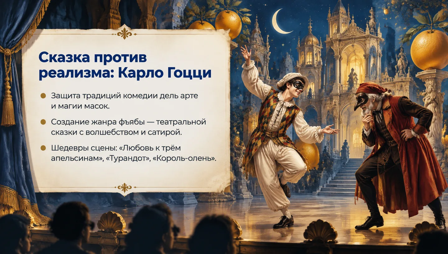 Сказка против реализма: Карло Гоцци