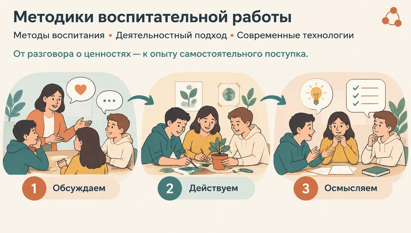 Первый слайд: Методики воспитательной работы
