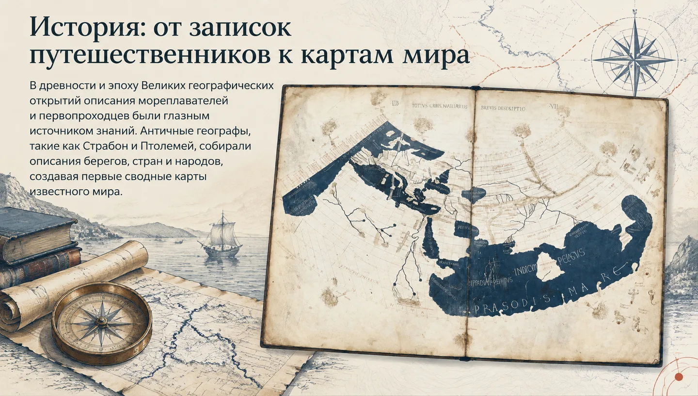 История: от записок путешественников к картам мира