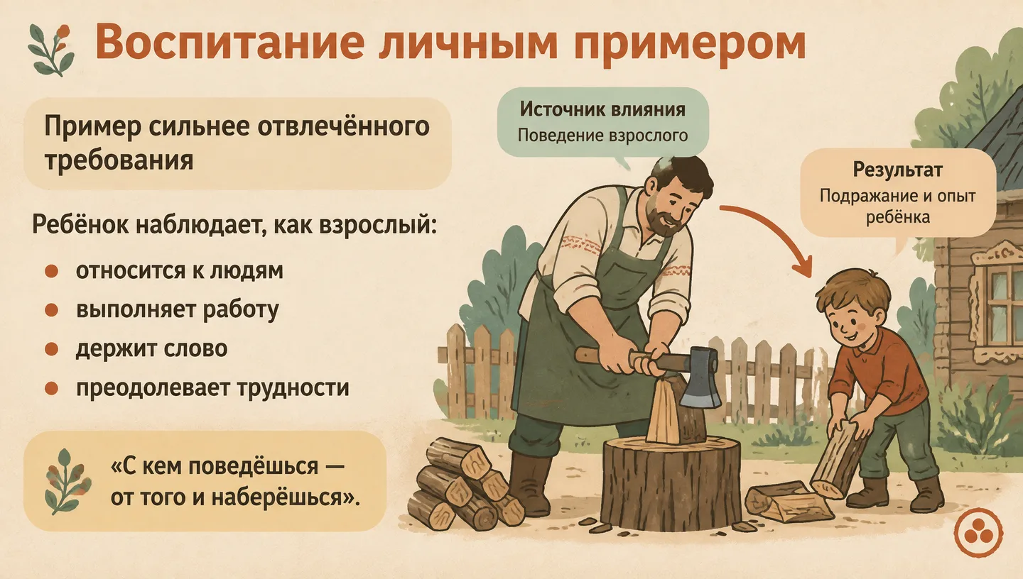 Воспитание личным примером