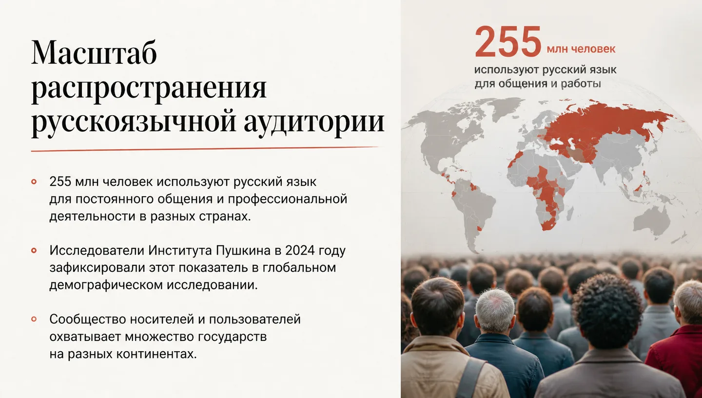 Масштаб распространения русскоязычной аудитории