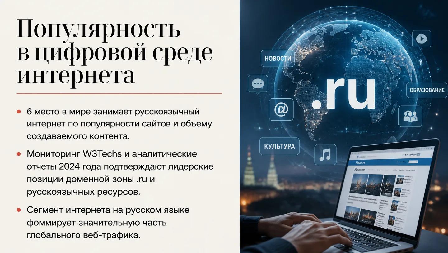 Популярность в цифровой среде интернета