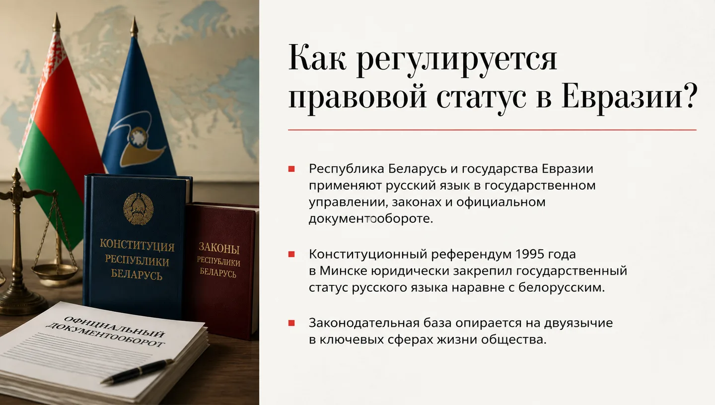 Как регулируется правовой статус в Евразии?