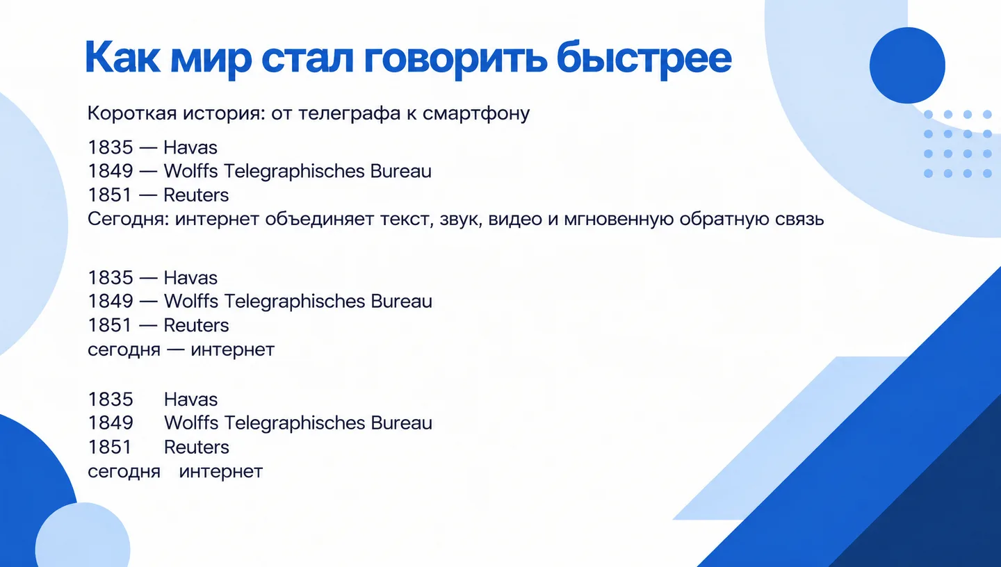 Как мир стал говорить быстрее