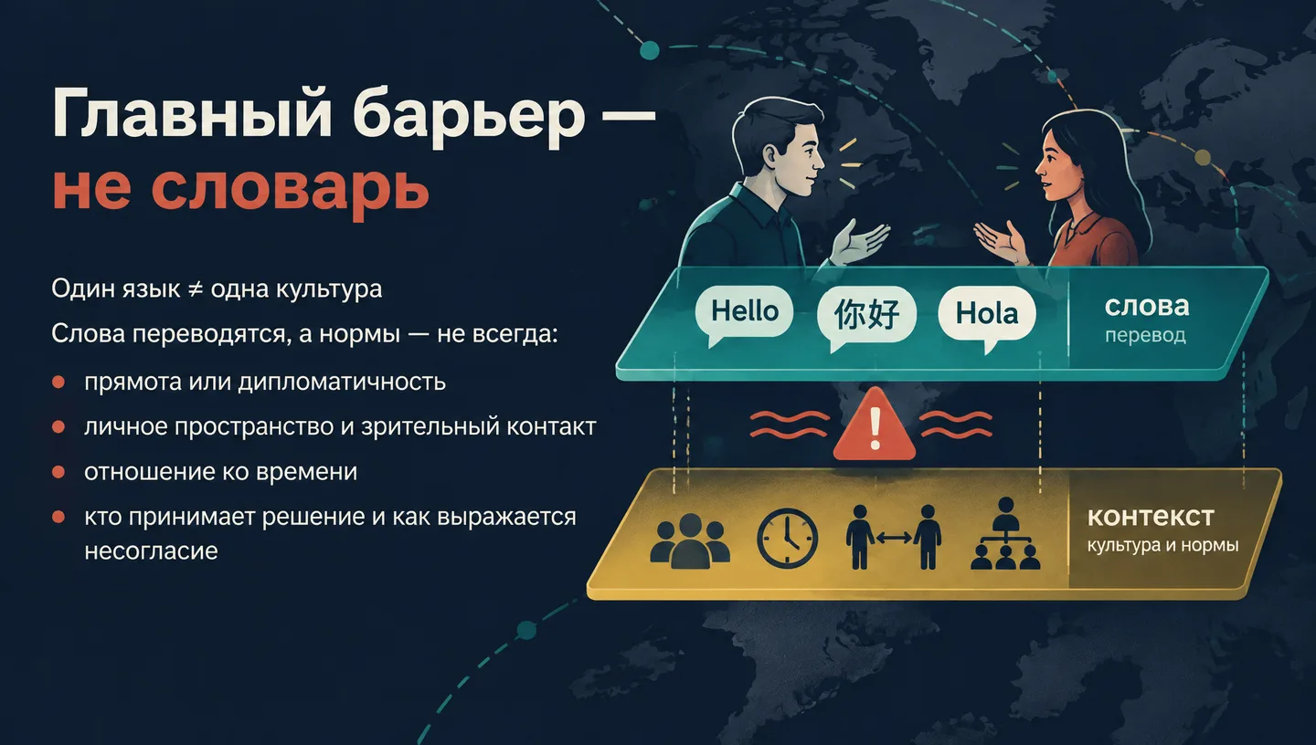 Главный барьер — не словарь