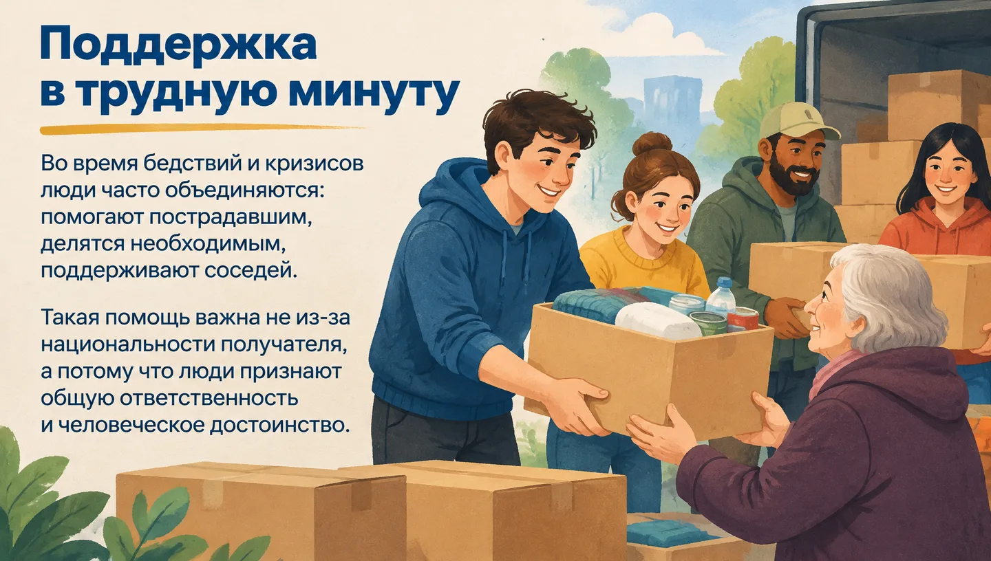 Поддержка в трудную минуту
