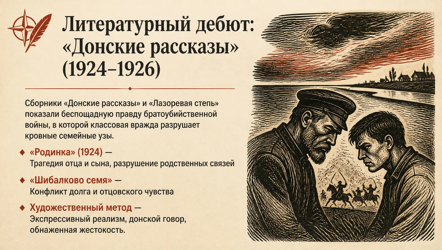 Литературный дебют: «Донские рассказы» (1924–1926)