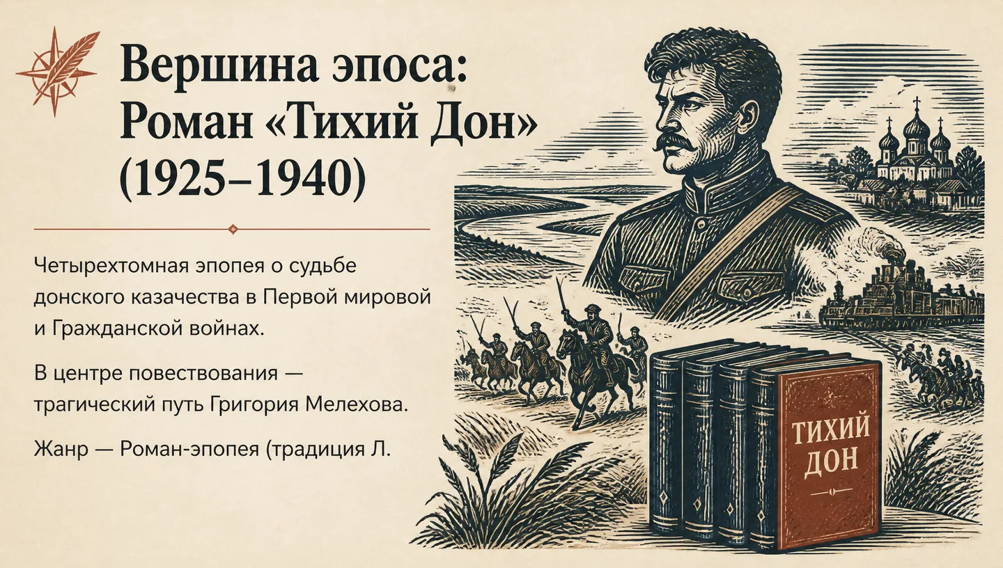 Вершина эпоса: Роман «Тихий Дон» (1925–1940)