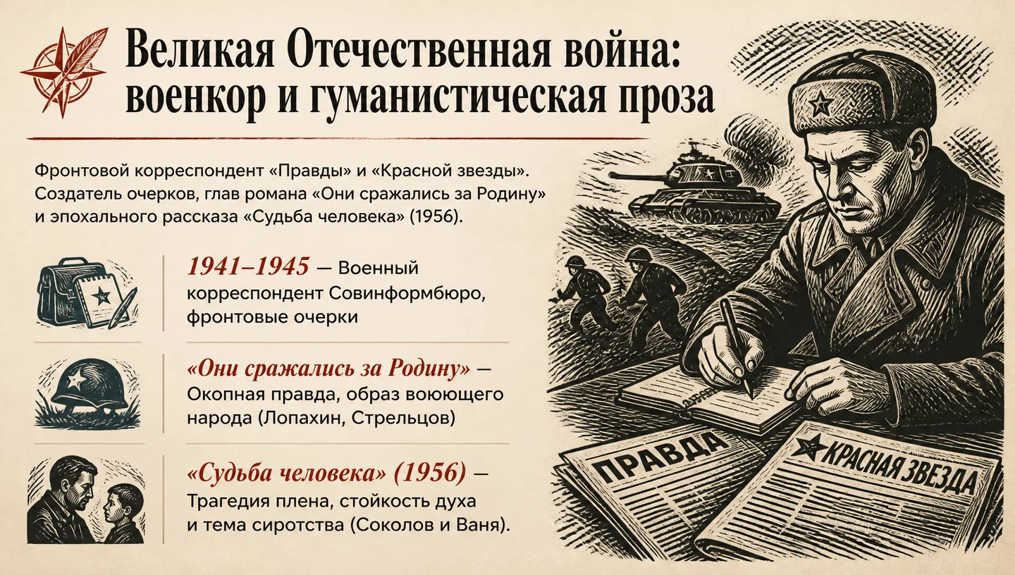 Великая Отечественная война: военкор и гуманистическая проза