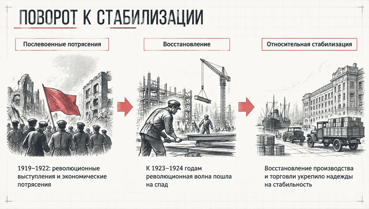 Поворот к стабилизации
