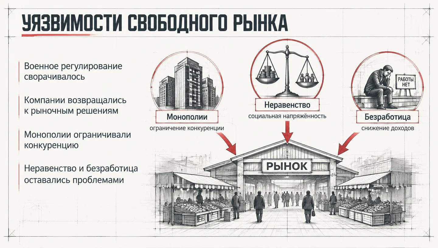Уязвимости свободного рынка
