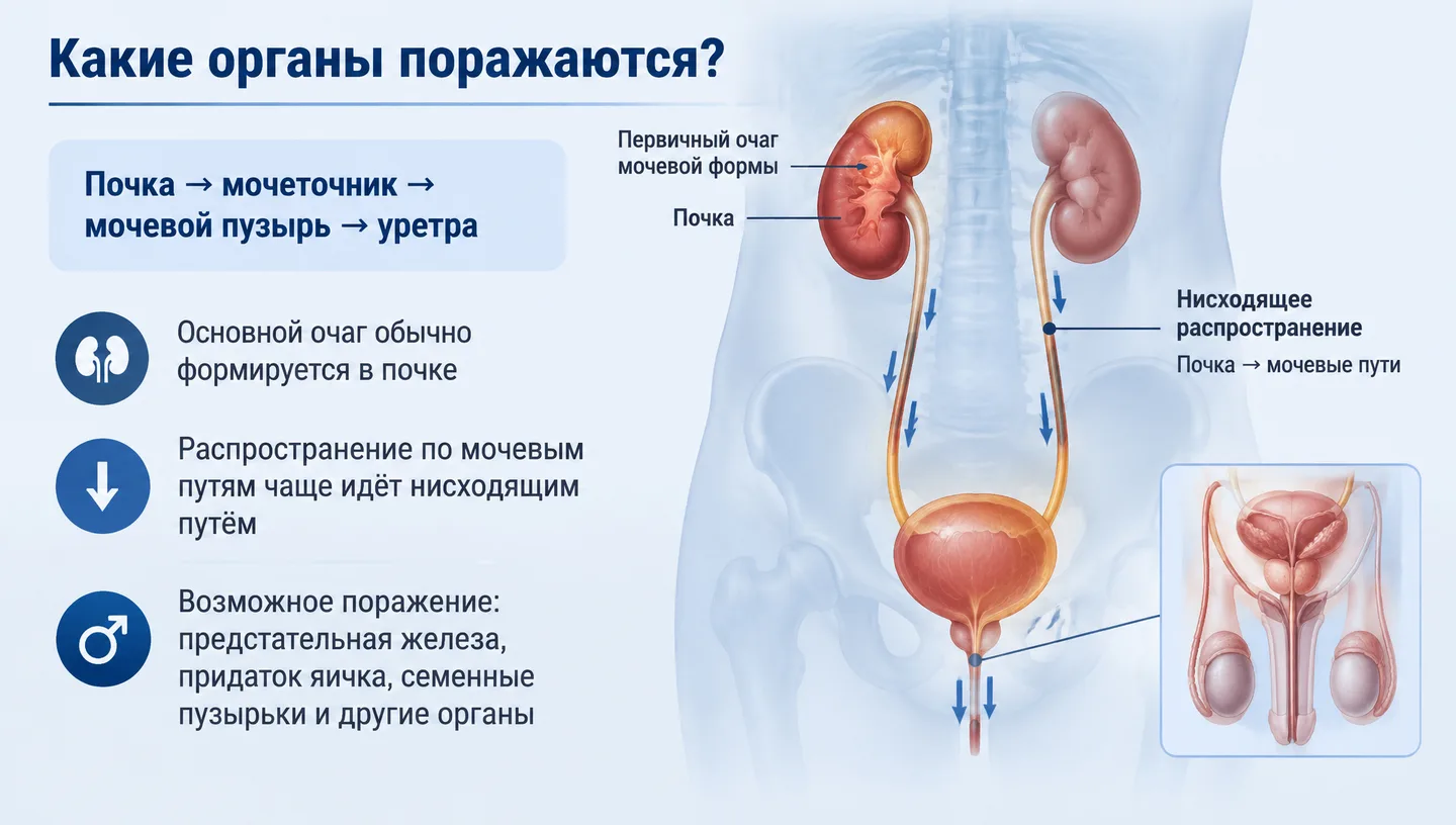 Какие органы поражаются?