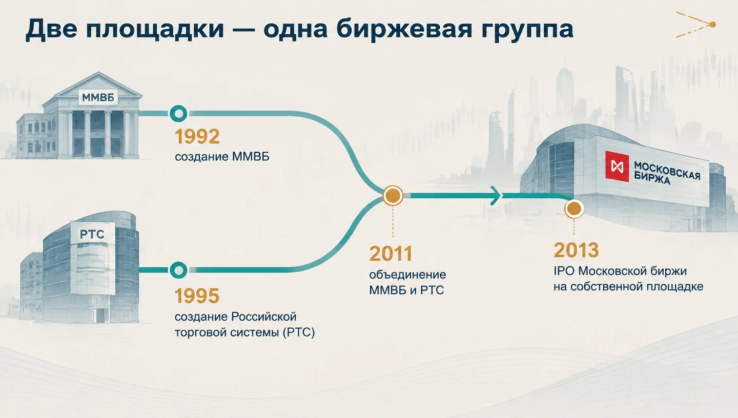 Две площадки — одна биржевая группа