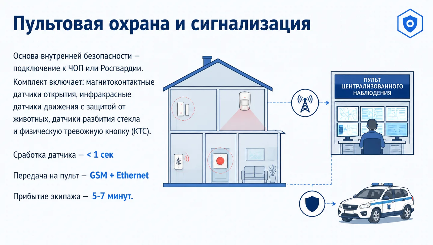 Пультовая охрана и сигнализация