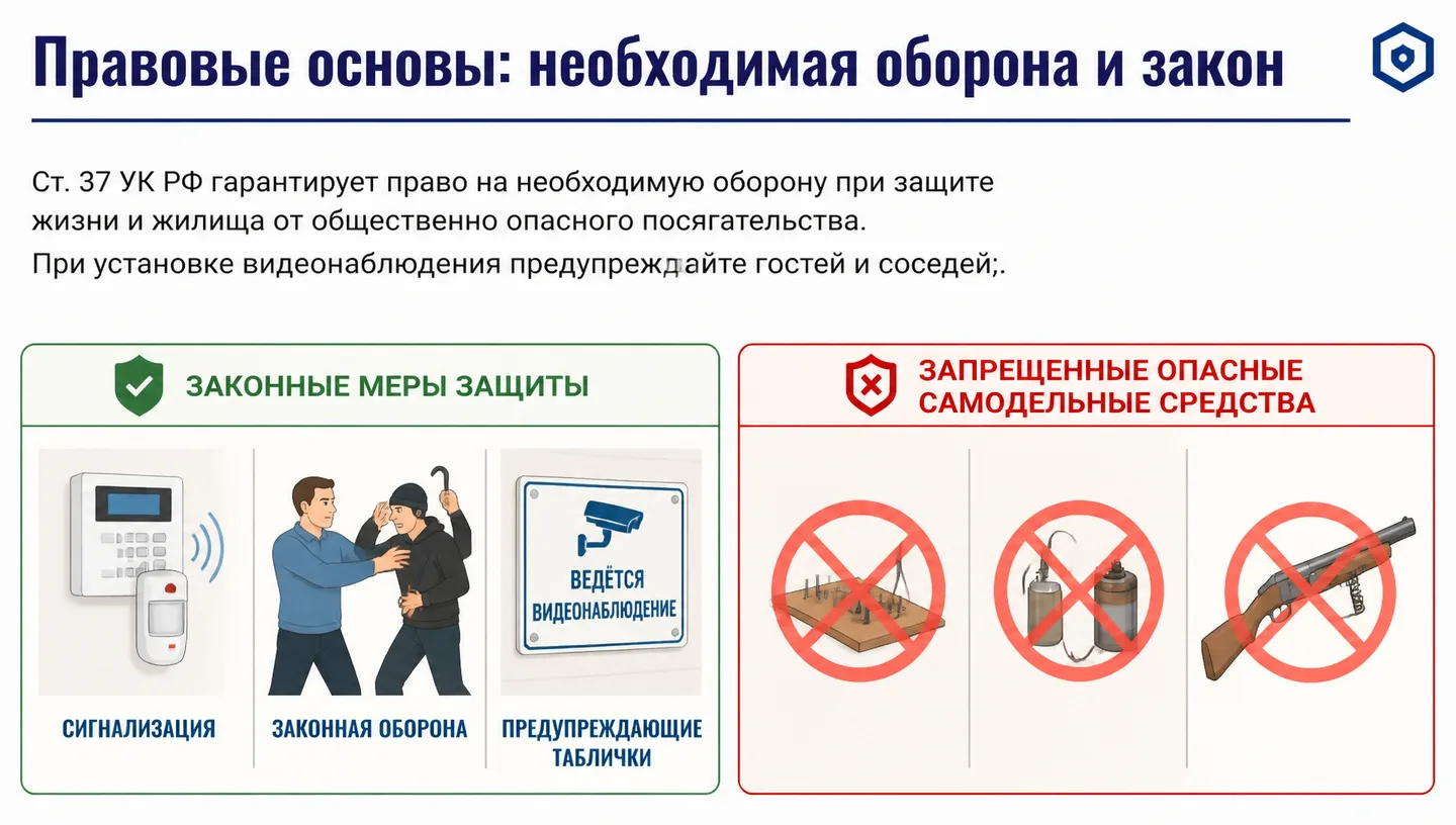 Правовые основы: необходимая оборона и закон