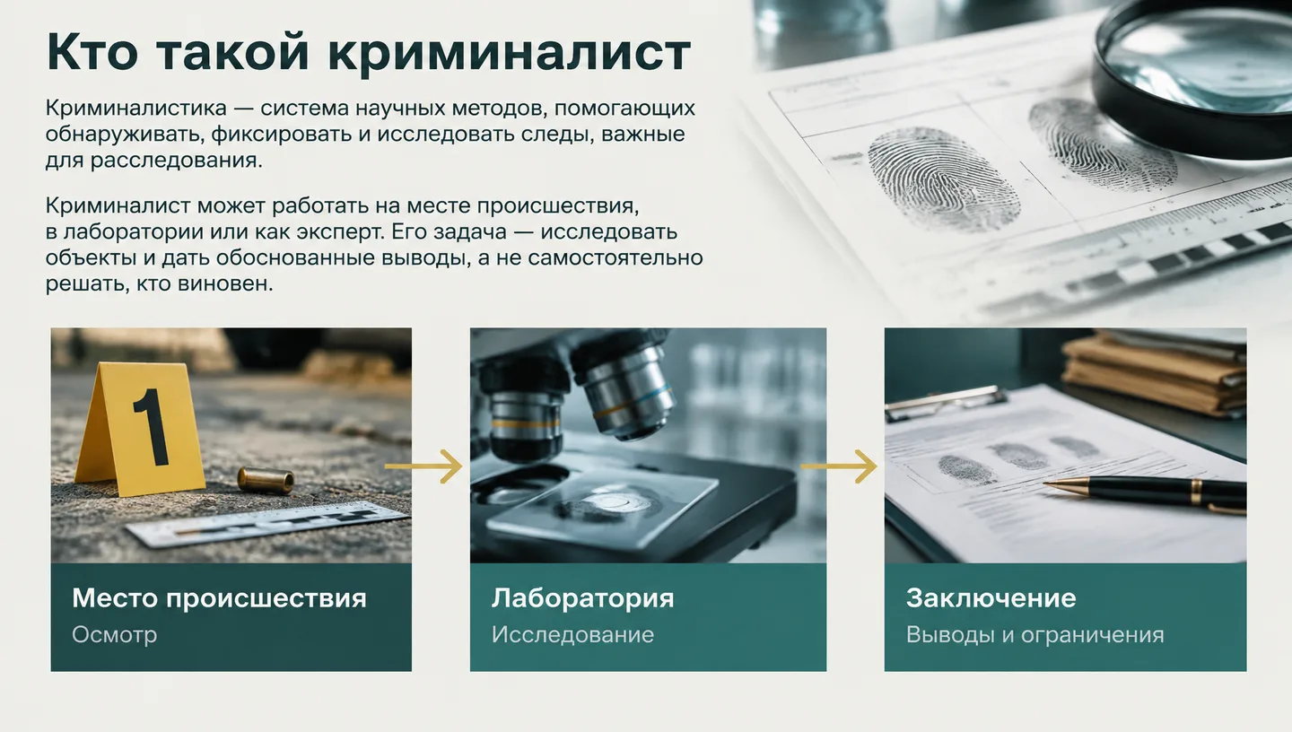 Кто такой криминалист