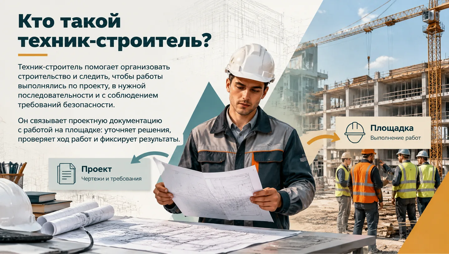 Кто такой техник-строитель?