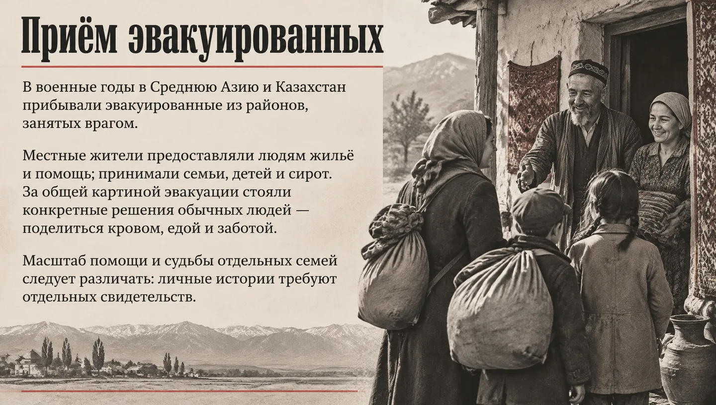 Приём эвакуированных