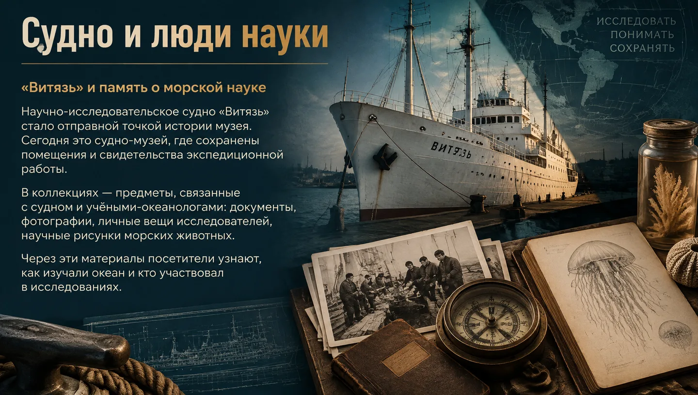 Судно и люди науки