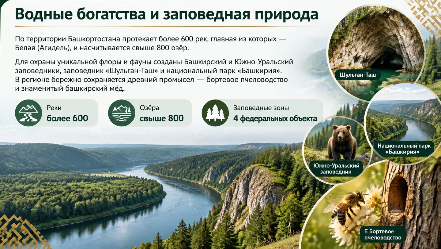 Водные богатства и заповедная природа