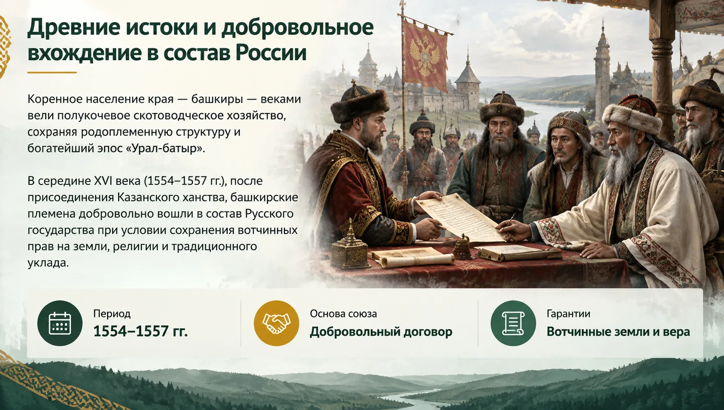 Древние истоки и добровольное вхождение в состав России