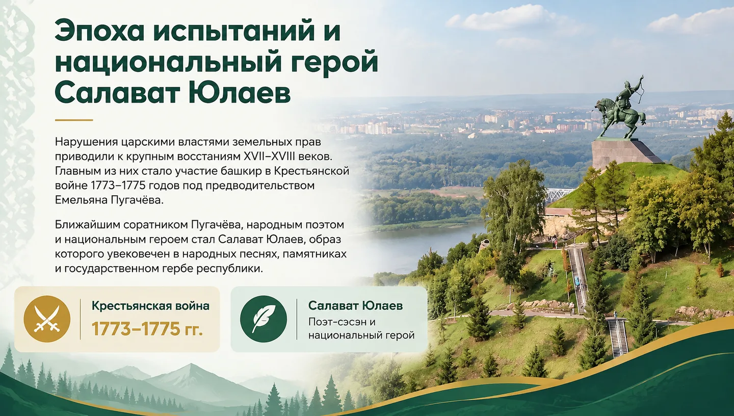 Эпоха испытаний и национальный герой Салават Юлаев
