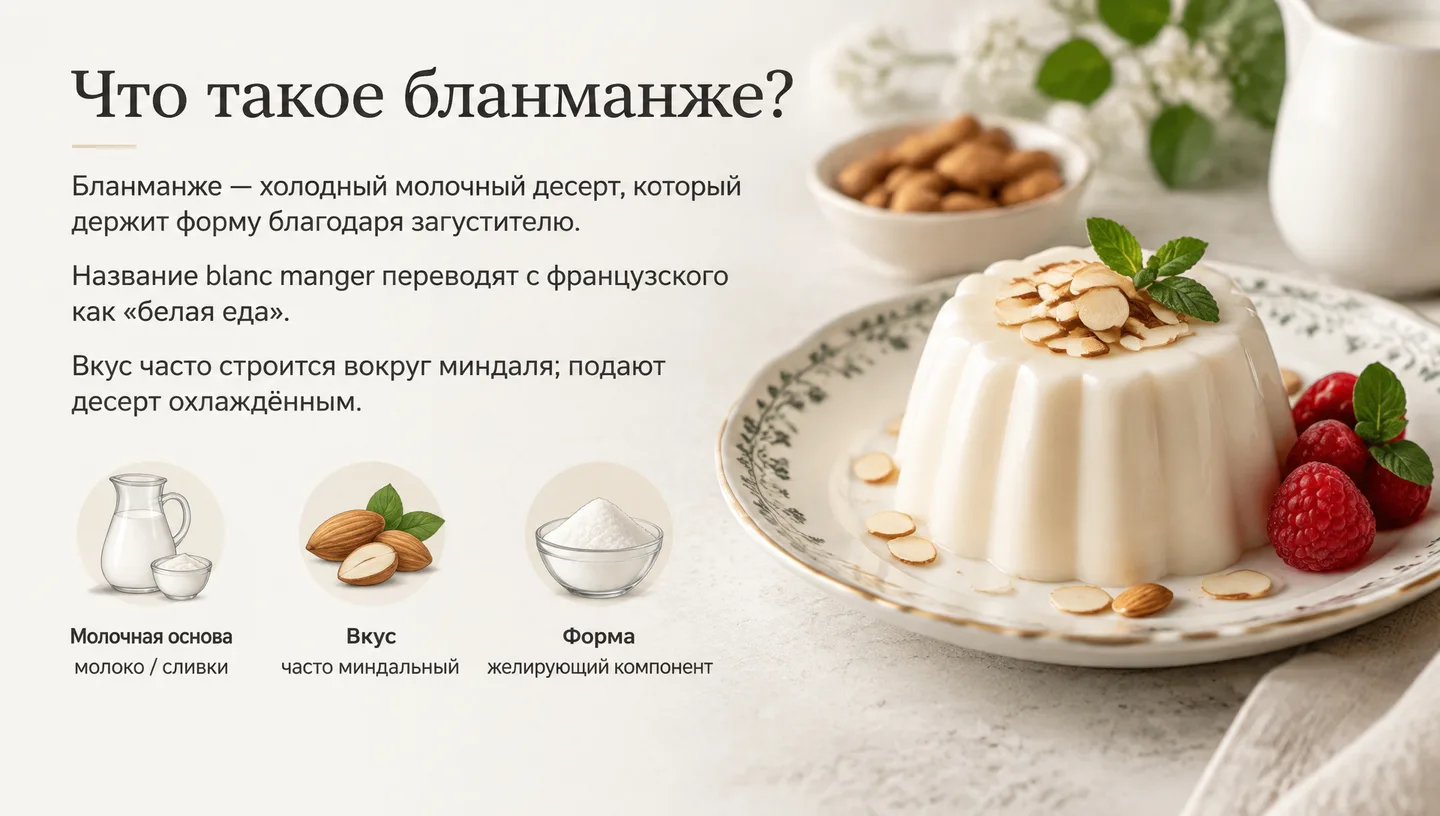 Что такое бланманже?