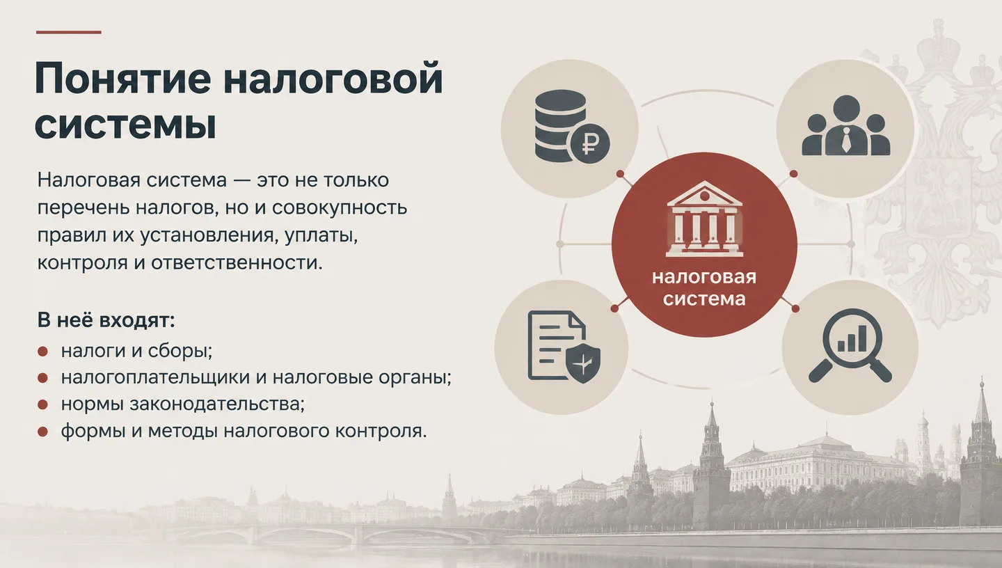 Понятие налоговой системы