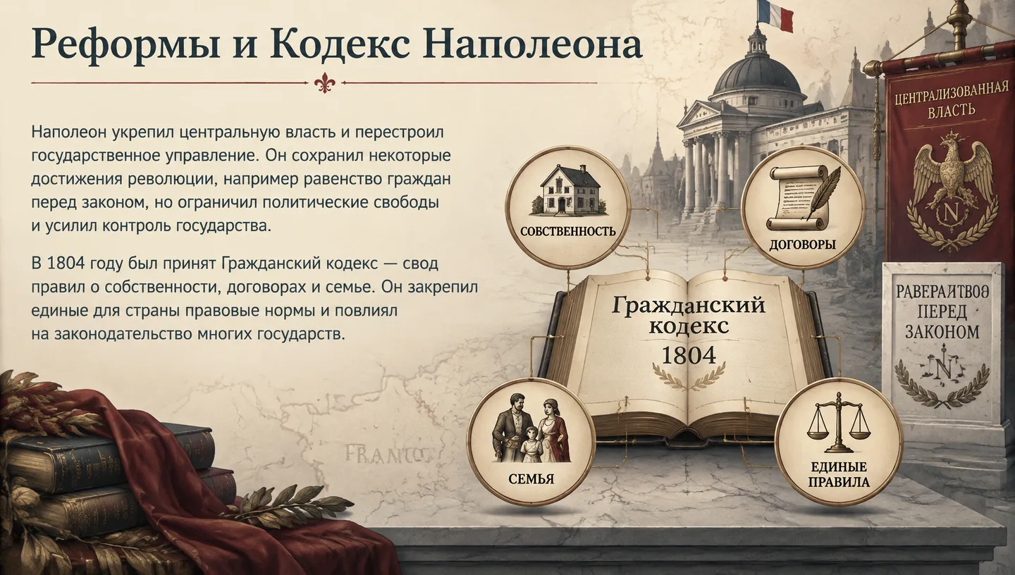 Реформы и Кодекс Наполеона