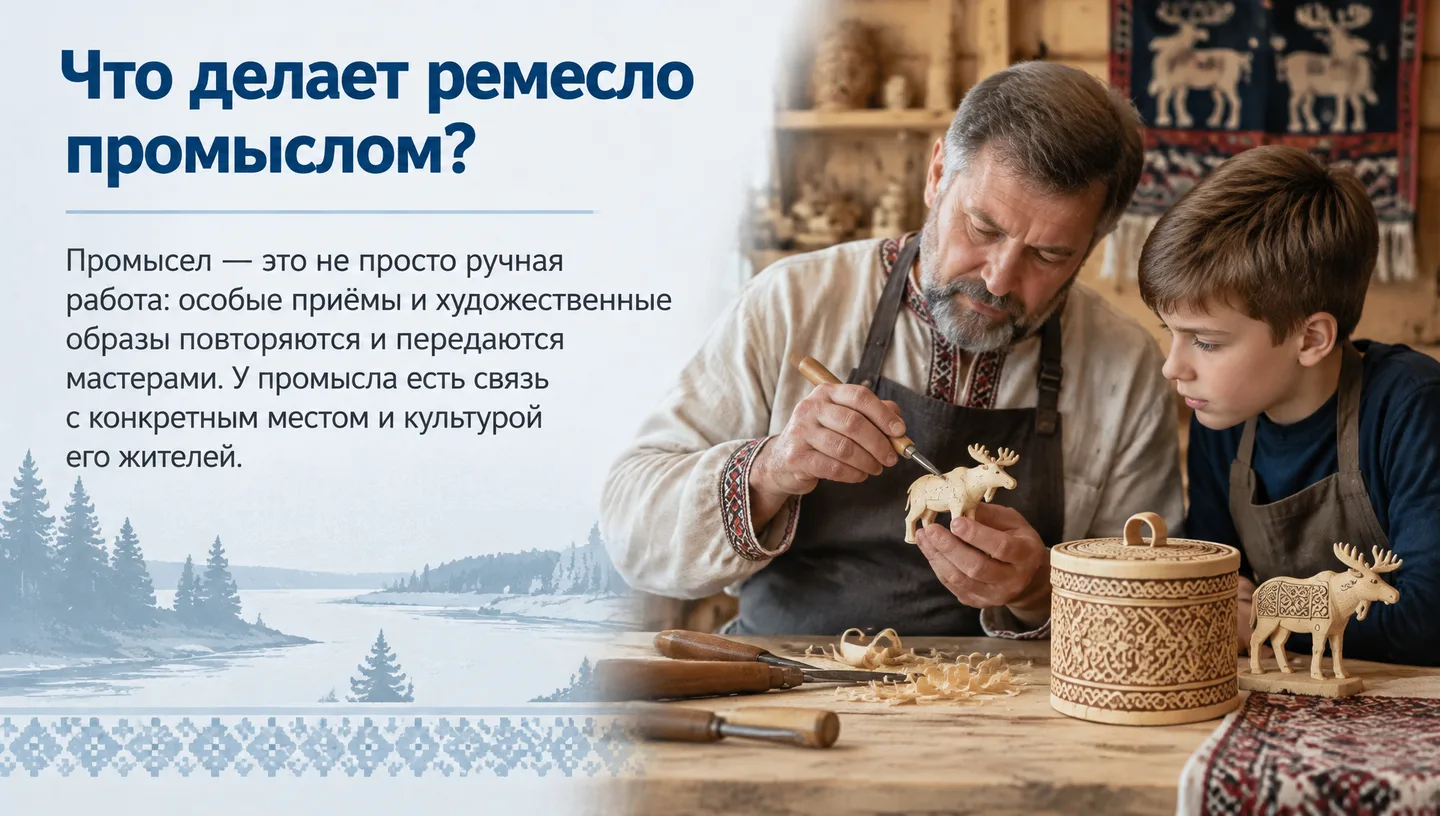 Что делает ремесло промыслом?