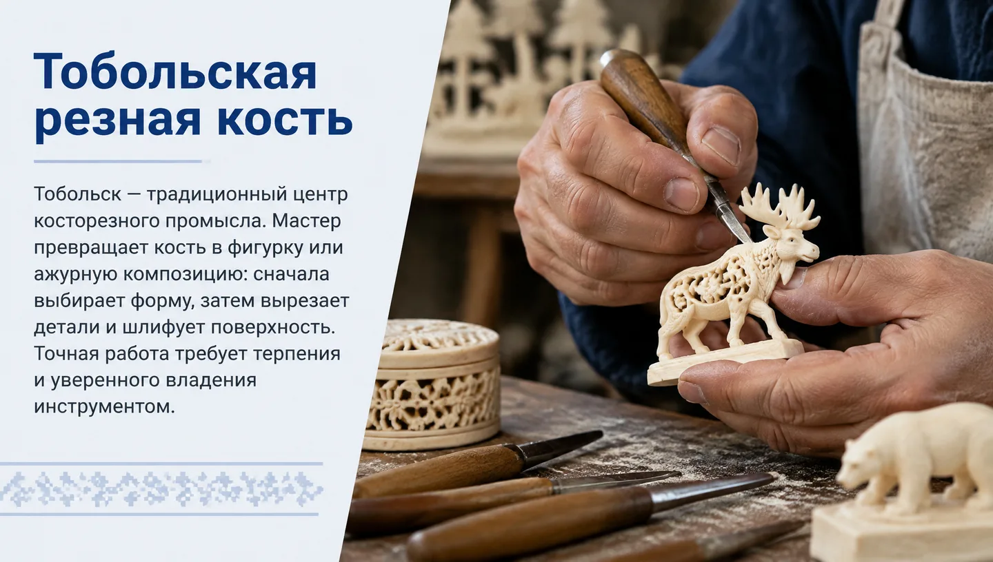 Тобольская резная кость