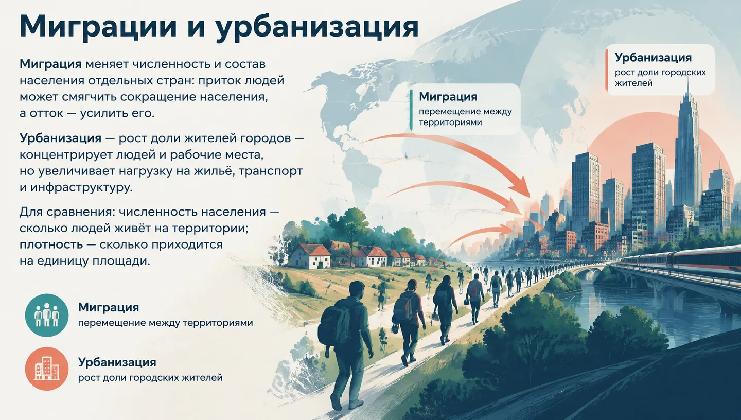Миграции и урбанизация