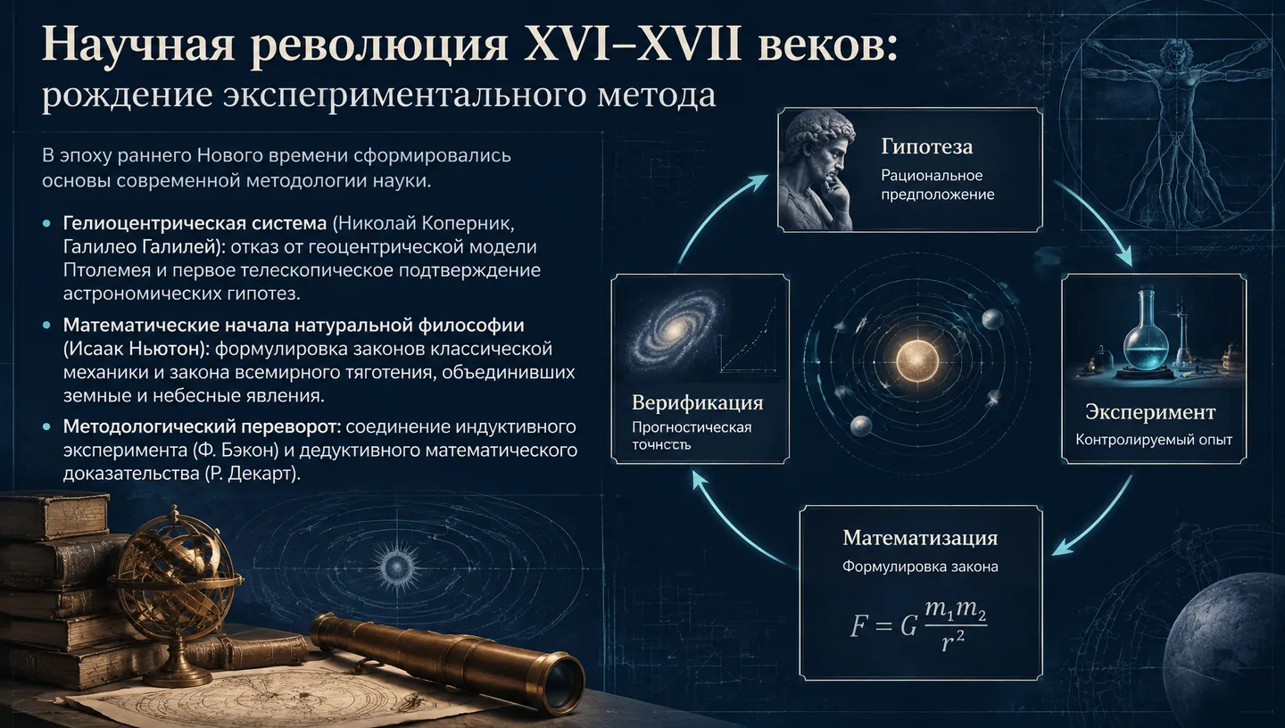 Научная революция XVI–XVII веков: рождение экспериментального метода