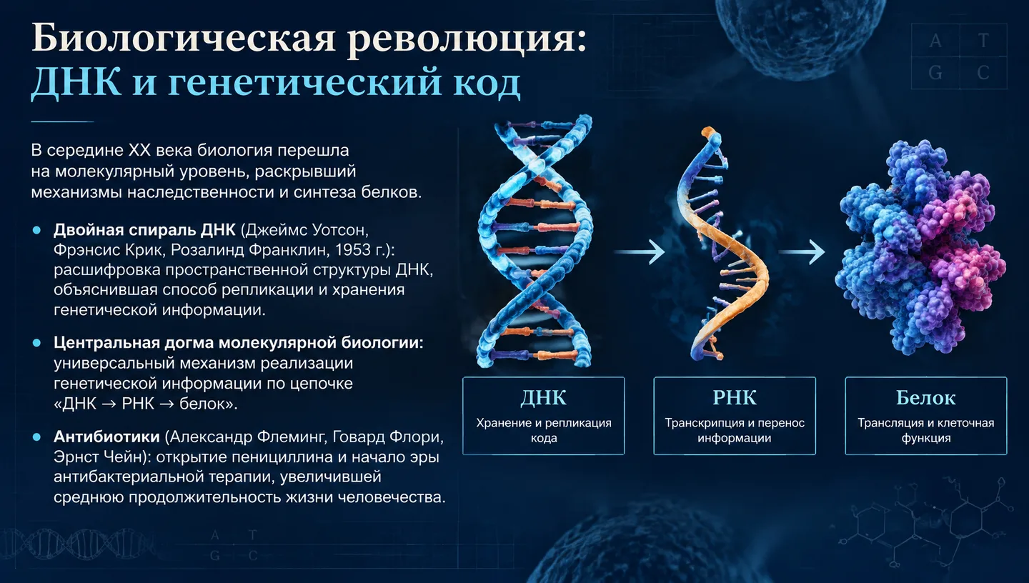 Биологическая революция: ДНК и генетический код