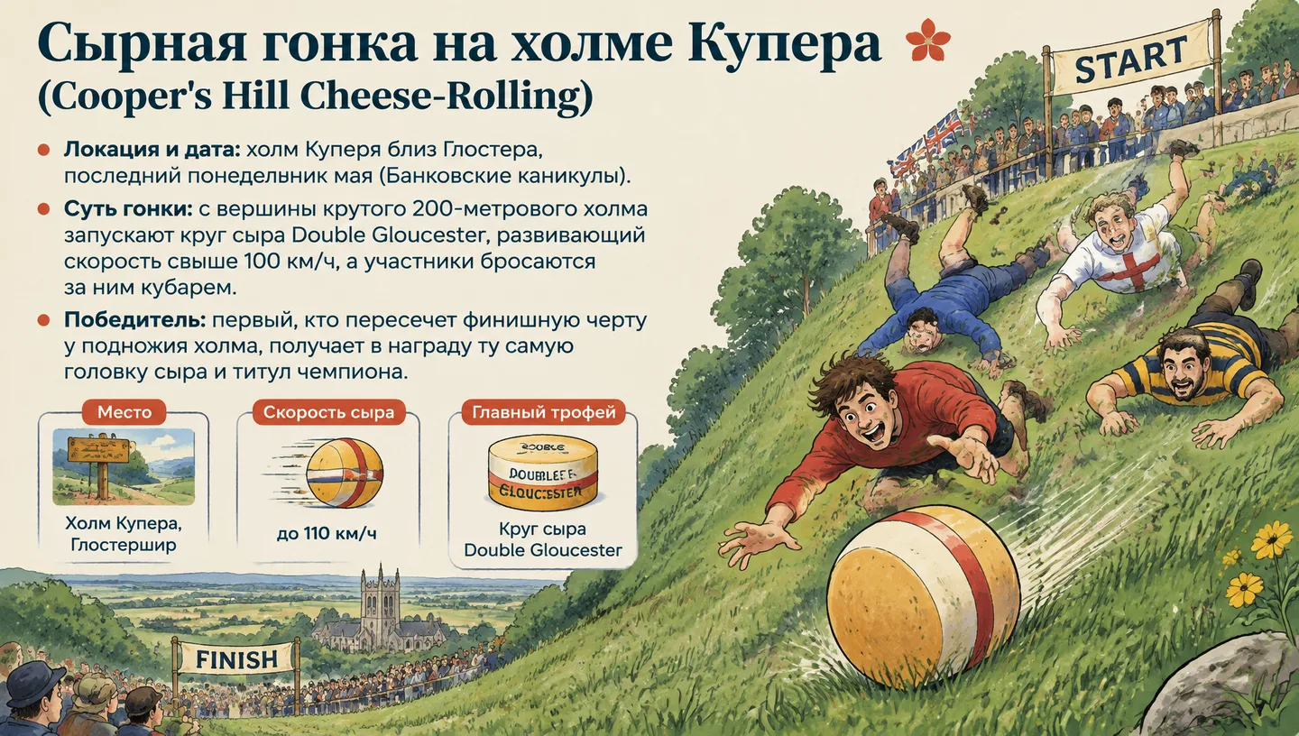 Сырная гонка на холме Купера (Cooper's Hill Cheese-Rolling)