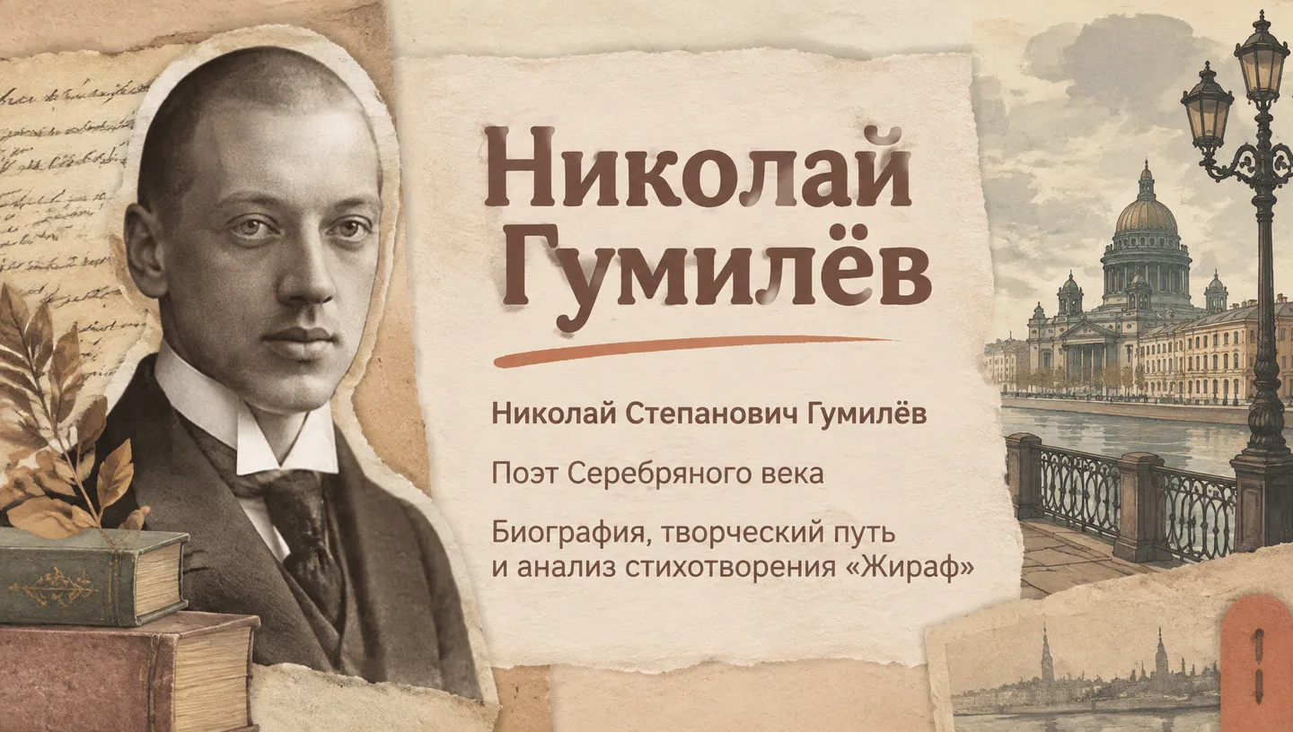 Первый слайд: Николай Гумилёв