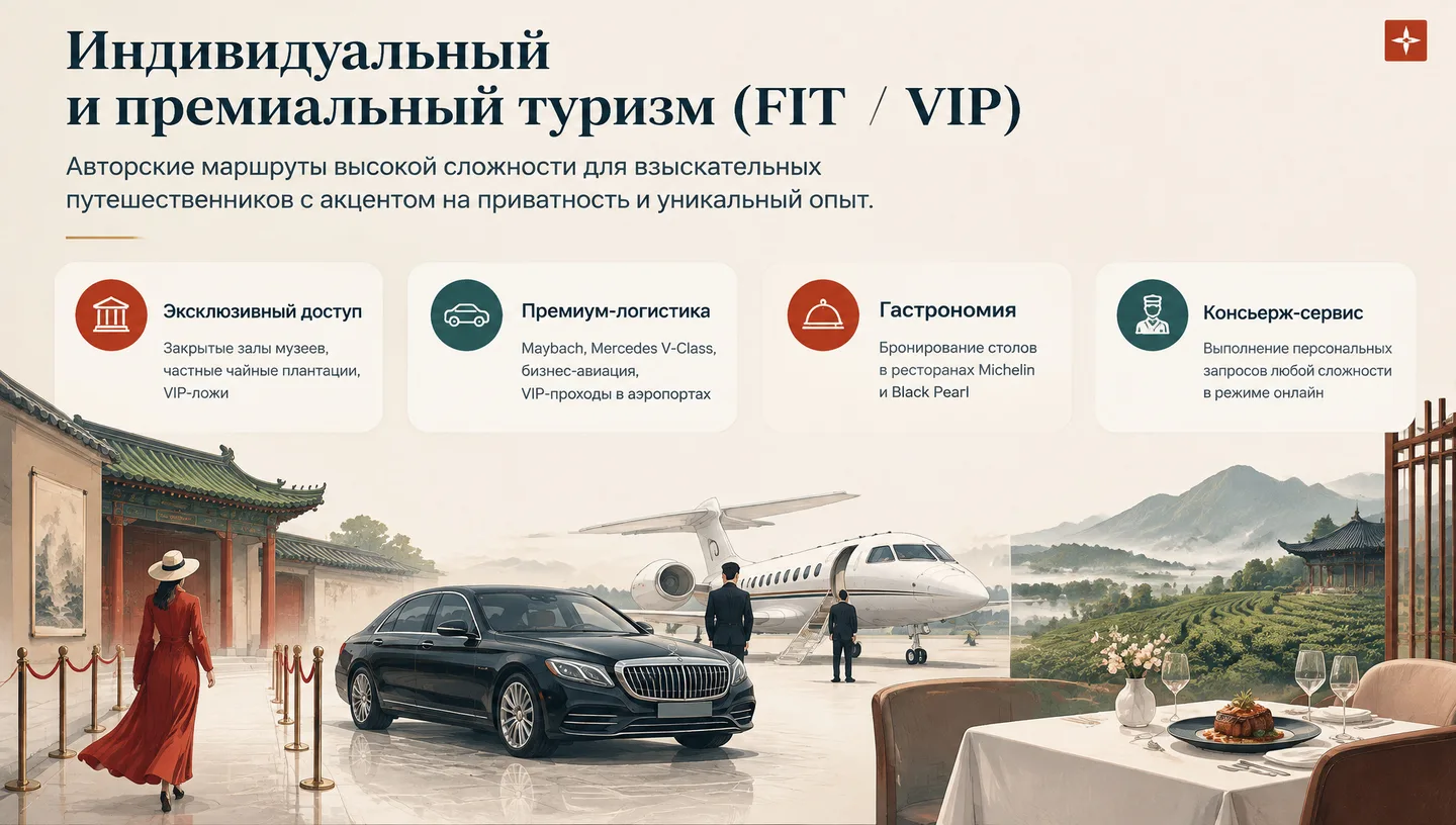 Индивидуальный и премиальный туризм (FIT / VIP)